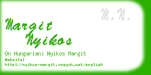 margit nyikos business card